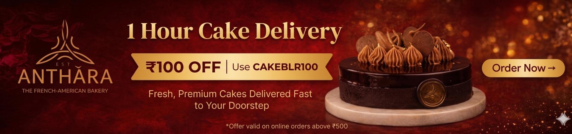 cake delivery in 1 hour