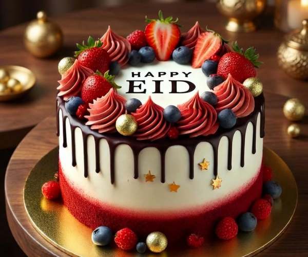 Eid Fruit Celebration Cake